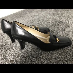 New!  Anne Klein Black Leather 7m shoes